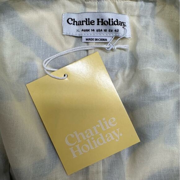 NWT | Charlie Holiday | Jenna Mini Dress | Blue Swirl | US 10 || XL - Picture 11 of 16